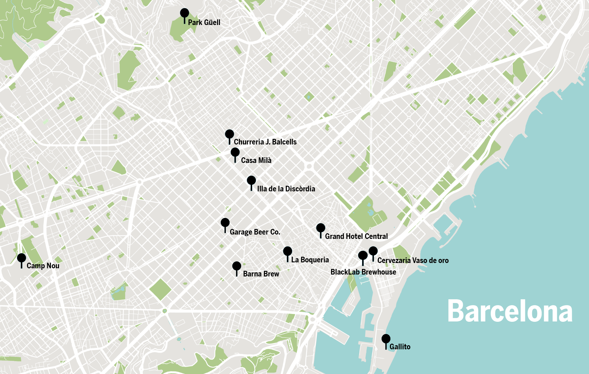 Barcelona Map - 2019