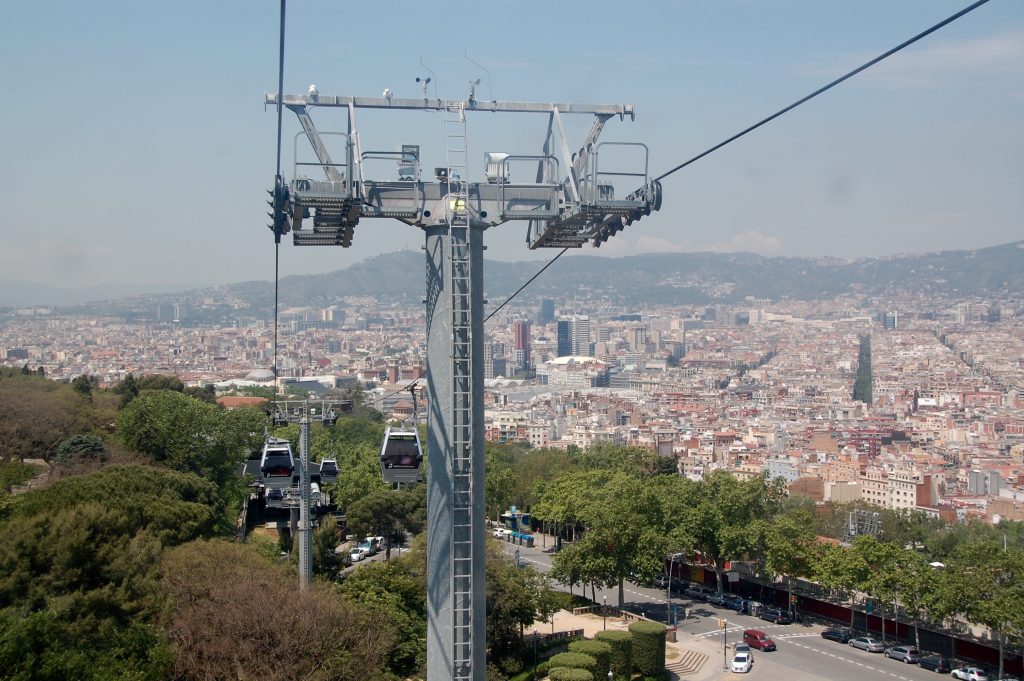 Cable Car up to Montjuïc