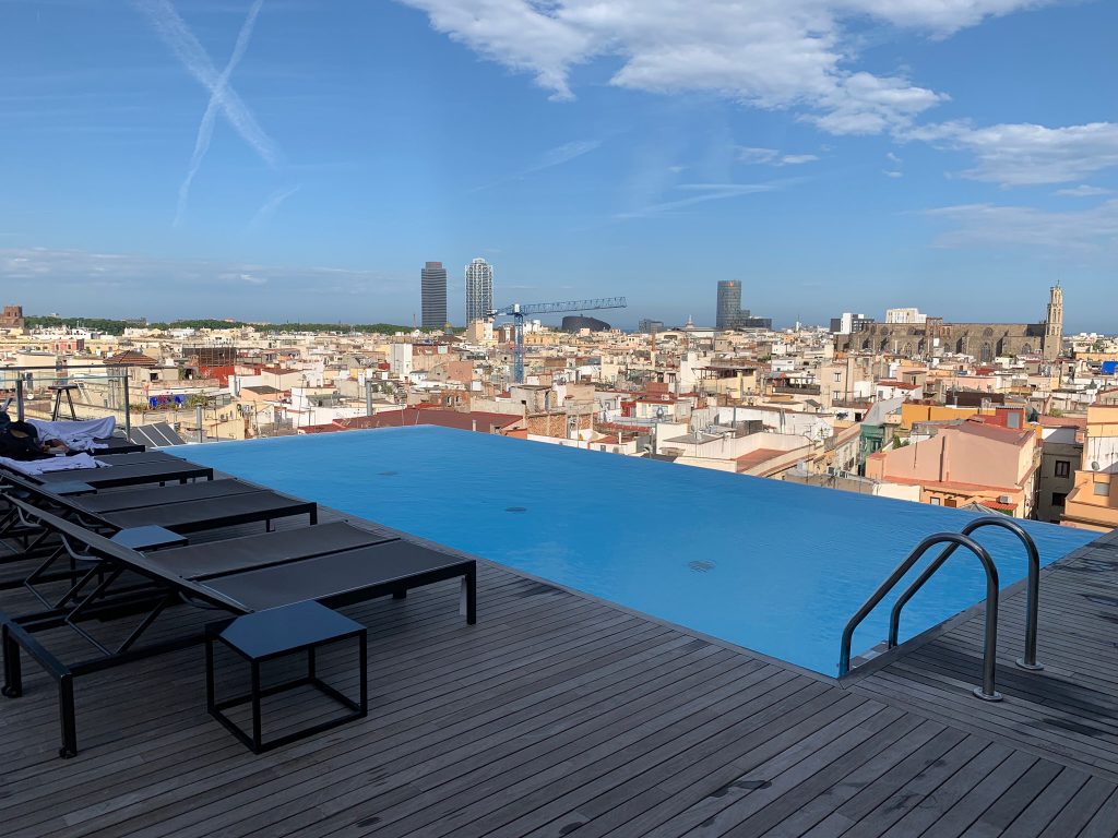 Rooftop Pool at Skybar Bar at Grand Hotel Central