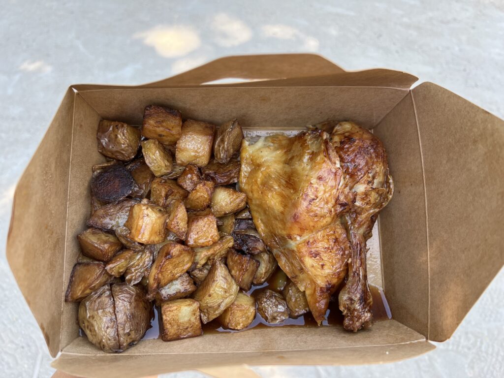 Chicken and Roasted Potato's From Rotisserie Stevenot