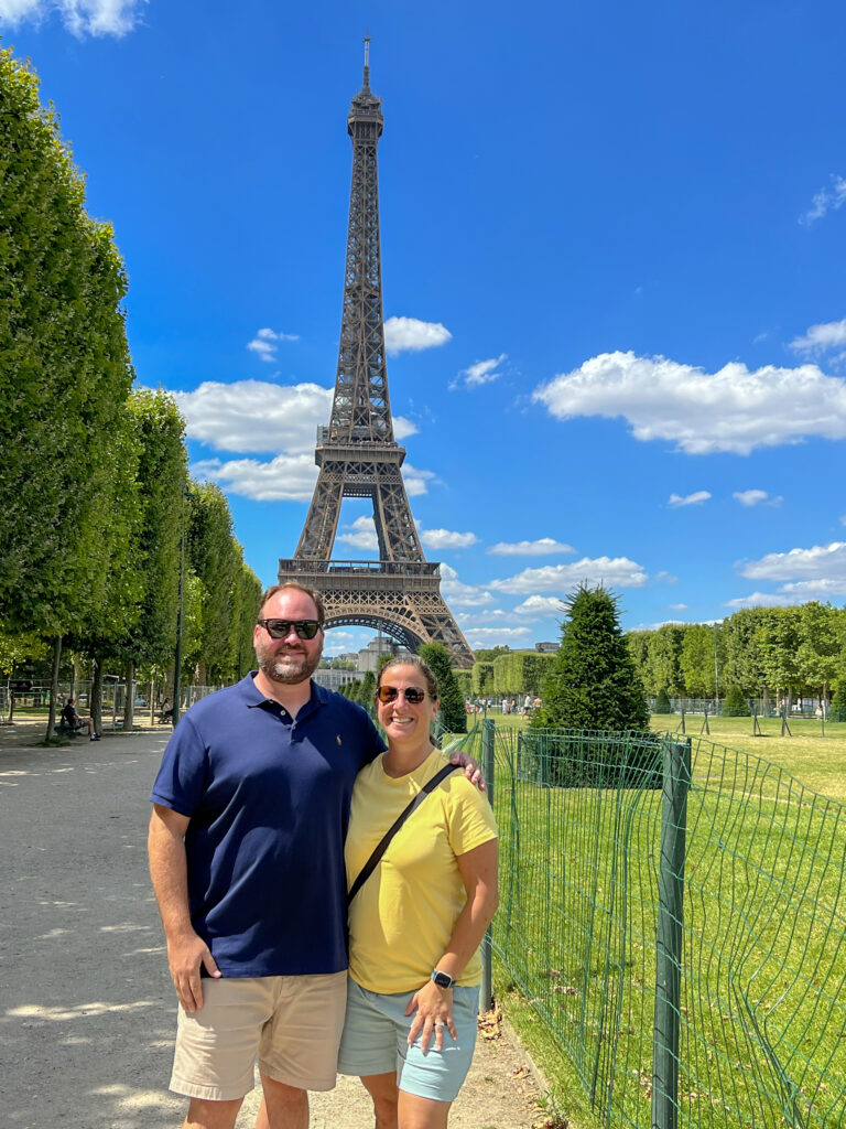 Nik and Julie at the Eiffel Tower