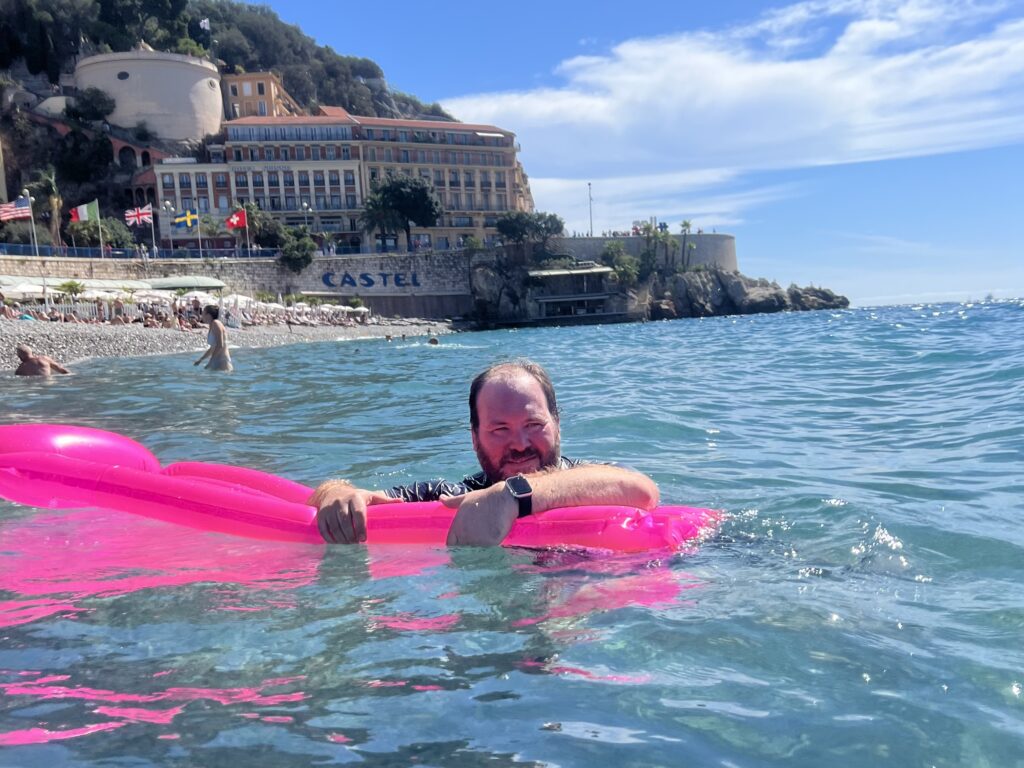 Nik and our Floatie