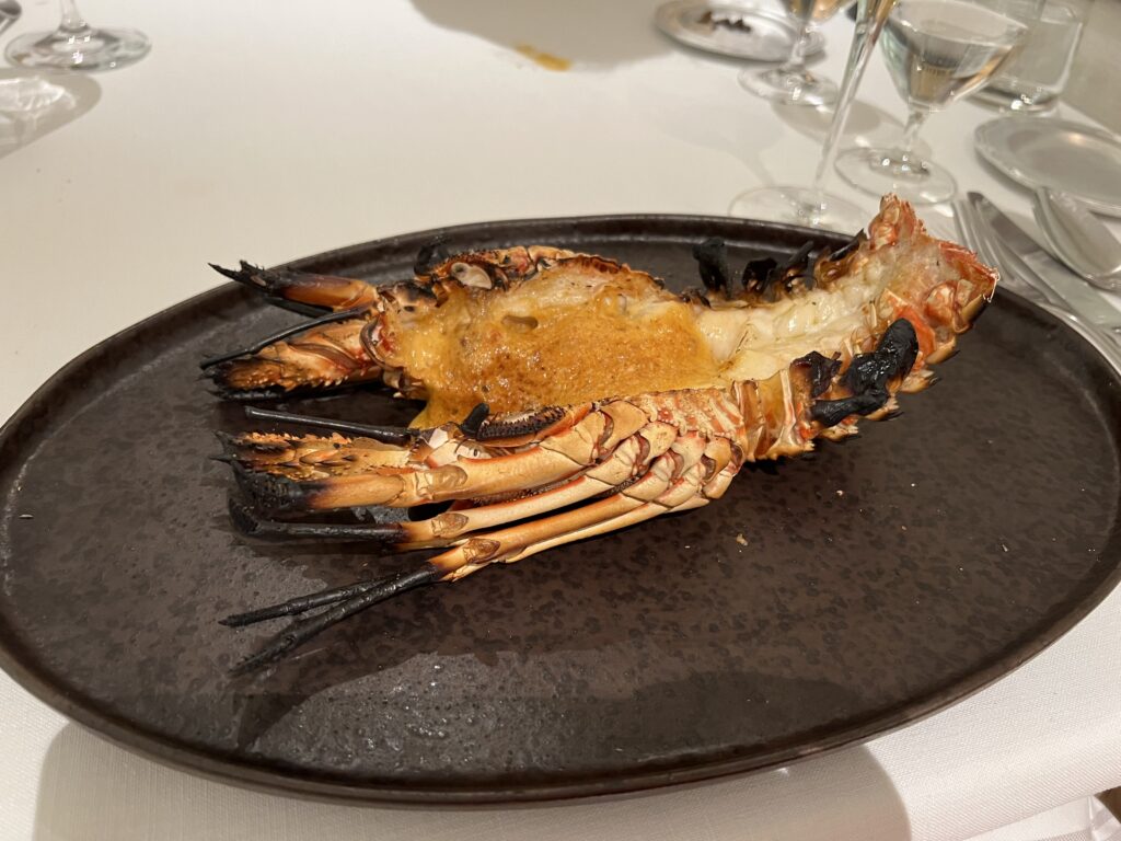 Grilled Lobster with Spicy Sea Urchin Gratin