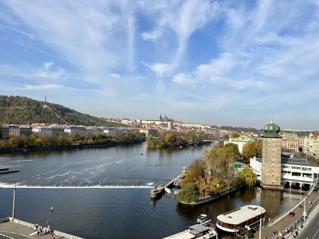 View from Dancing House Rooftop Terrace