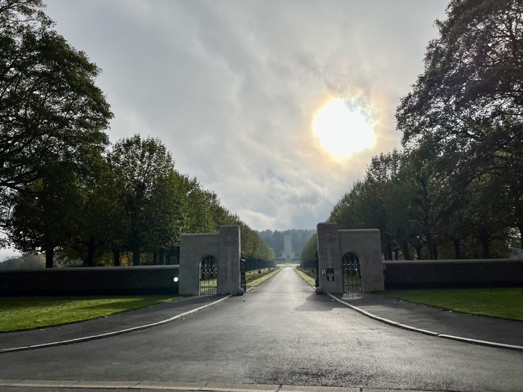 Entry to the Aisne-Marne American Cemetery and Memorial