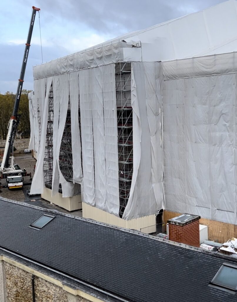 Royal Stables Under Scaffolding