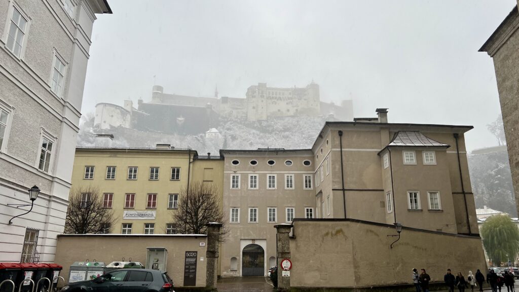 Hazy View of Fortress Hohensalzburg