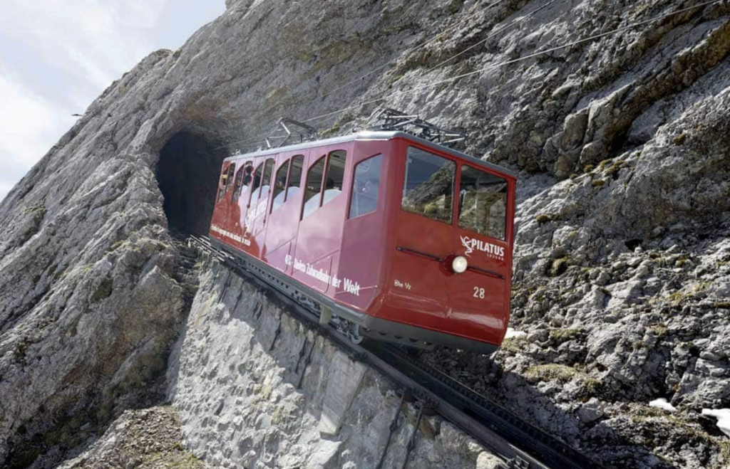 Cogwheel Railway up to Mount Pialtus. Image via Google