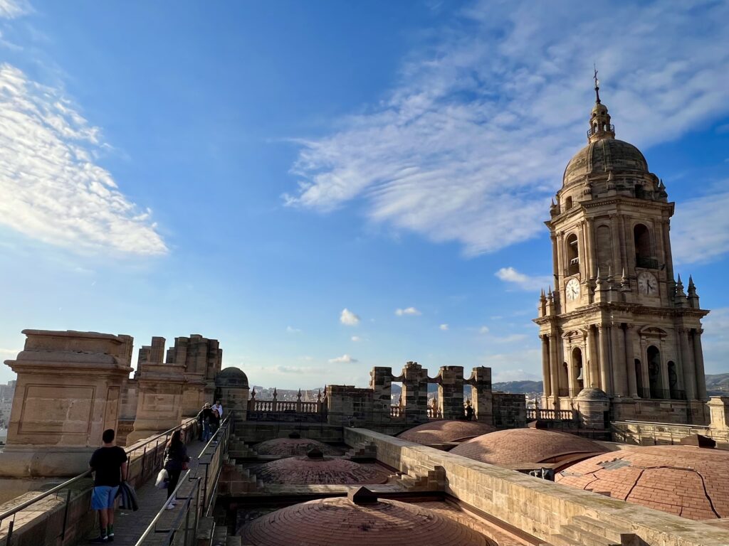 Malaga Cathedral Towers. South Tower remains unfinished. 