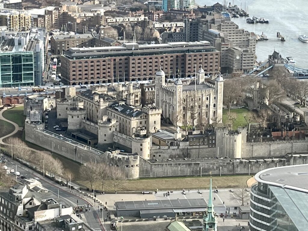 View of Tower of London from the Sky Garden