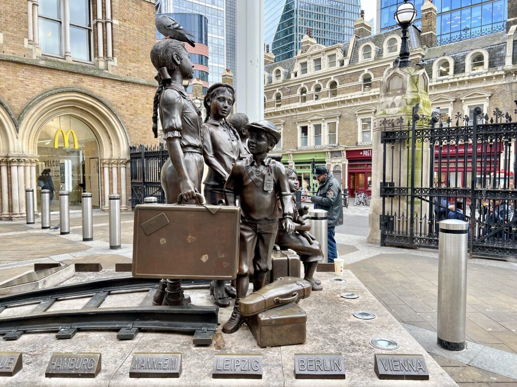 Kindertransport Memorial at Liverpool Street Station in central London