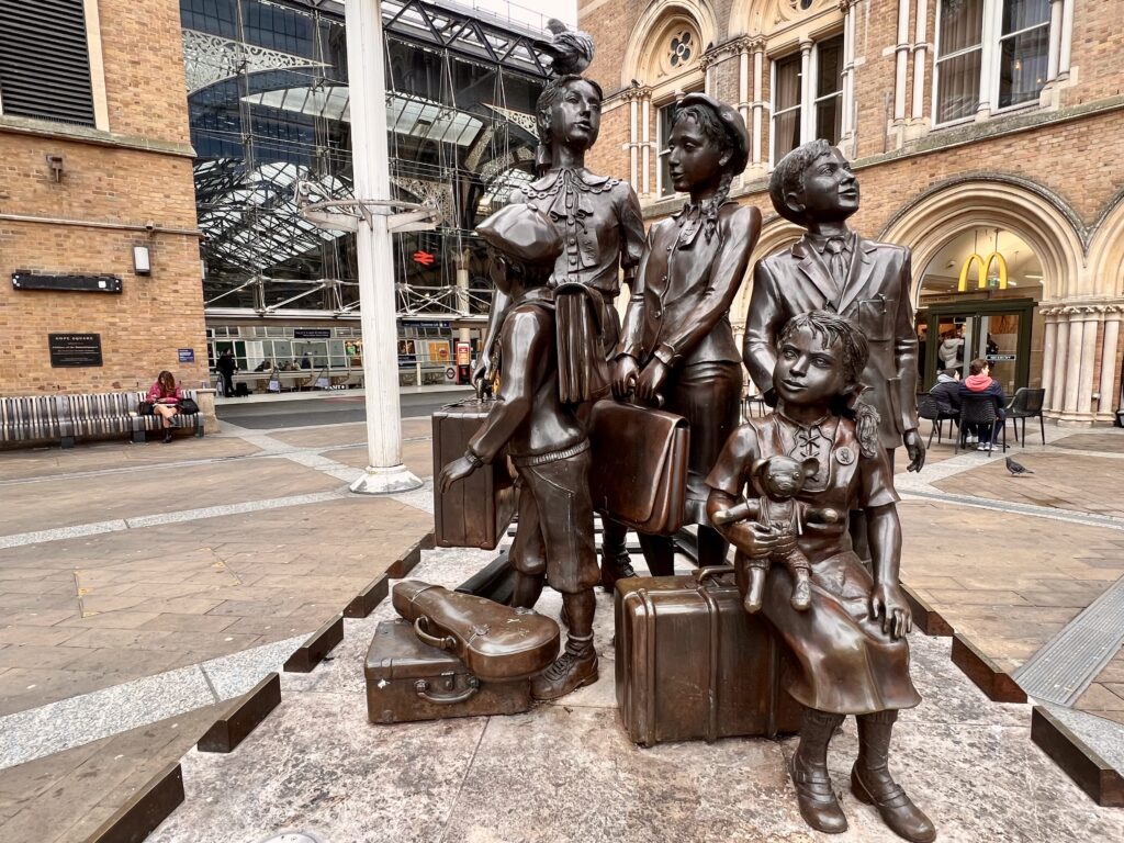 Kindertransport Memorial at Liverpool Street Station in central London