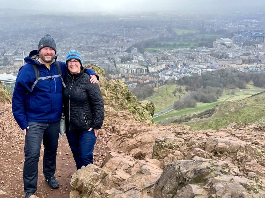 At the Top of Arthur's Seat