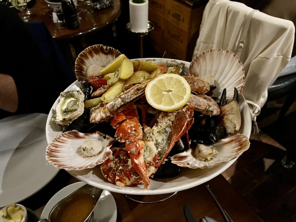 Hot Seafood Platter at The Ship on the Shore