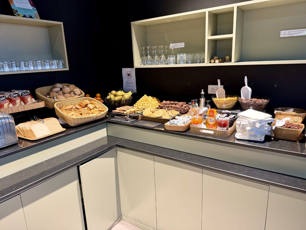View of the Cold Buffet Items in the Primeclass Lounge