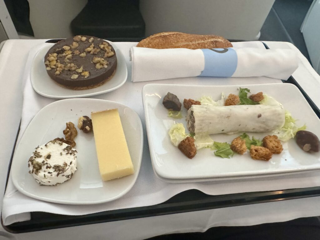 The Starter, Cheese and Dessert on the way to Newark