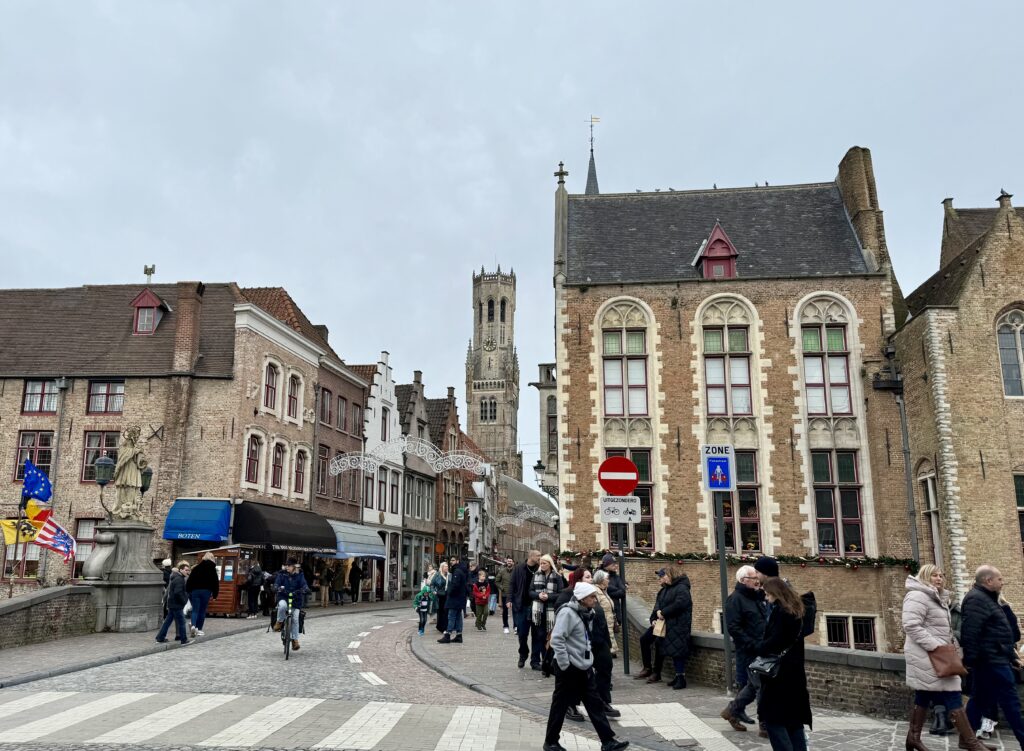 Belfry of Bruges in the Distance