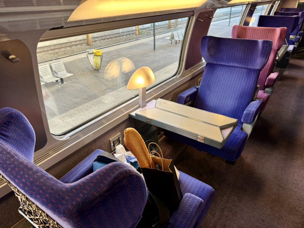 Our Train Seats to Paris