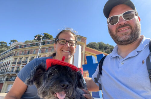 Julie, Nik and Koval in Nice, France