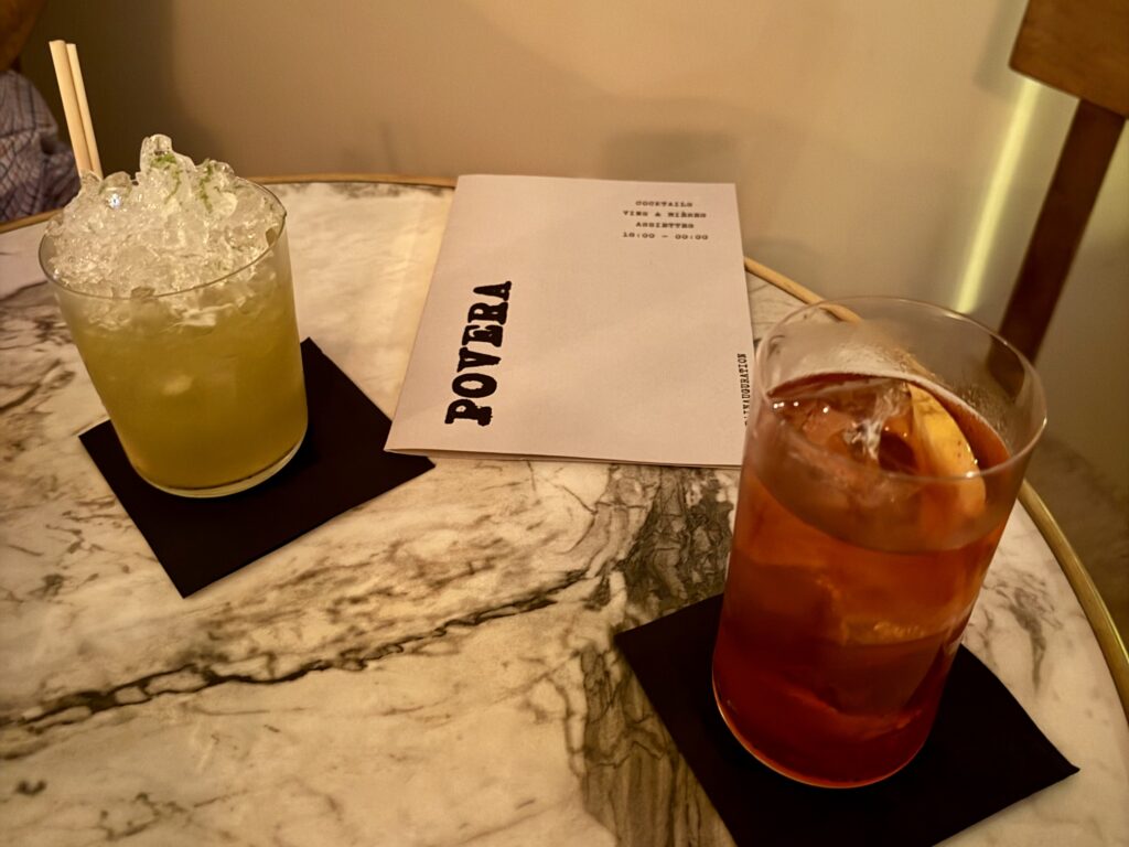 Cocktails at Povera