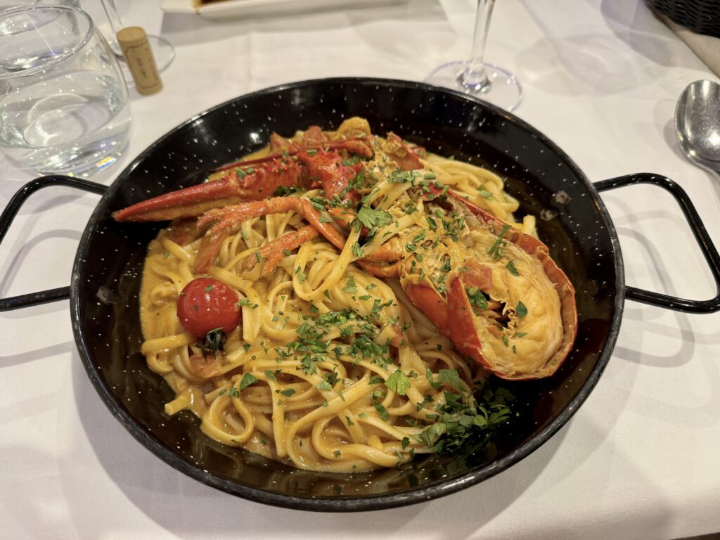 Linguine with Lobster at Chez Mô