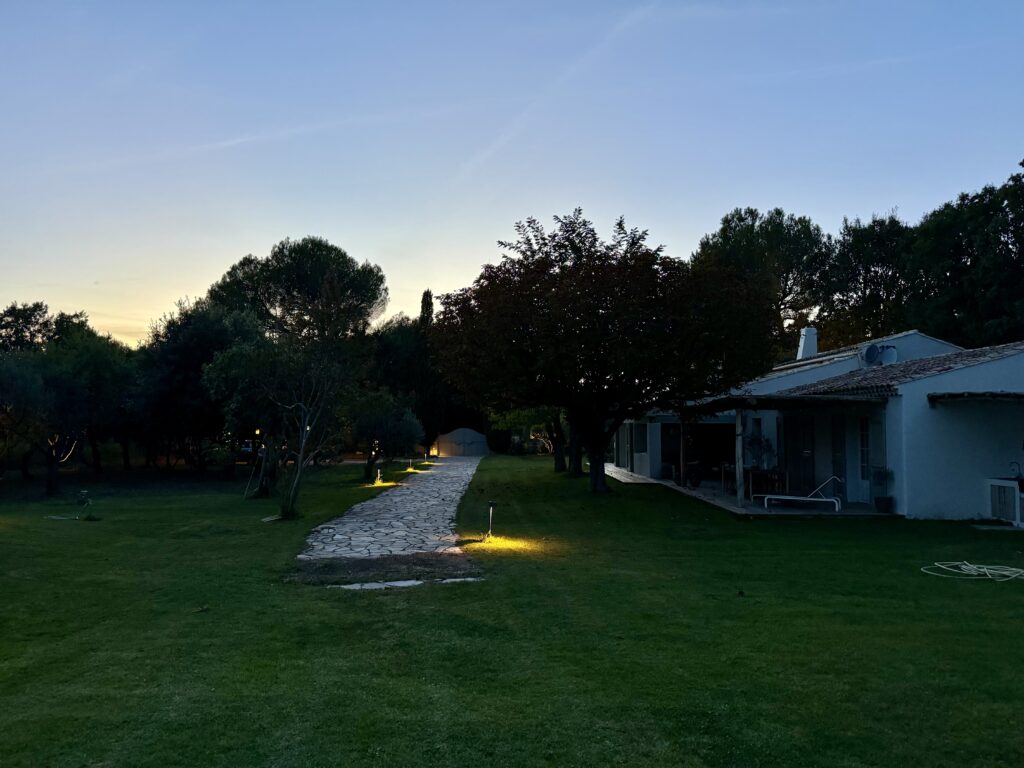 The Airbnb Property at Dusk