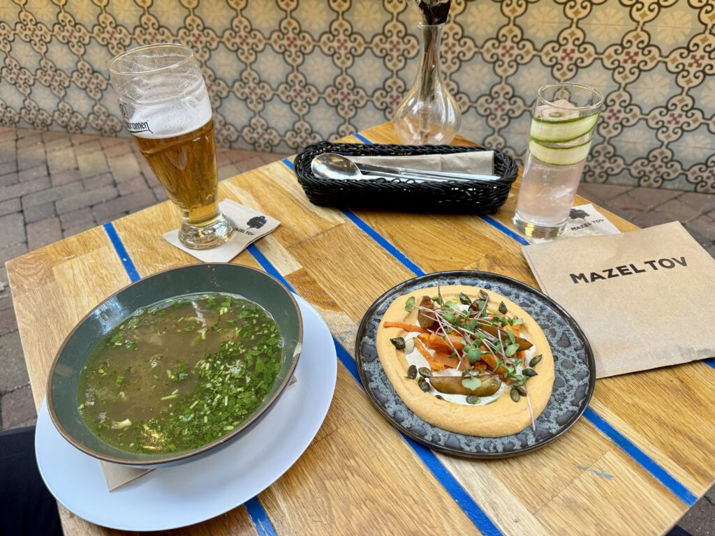 Yemen-Style Chicken Soup and Pumpkin Hummus