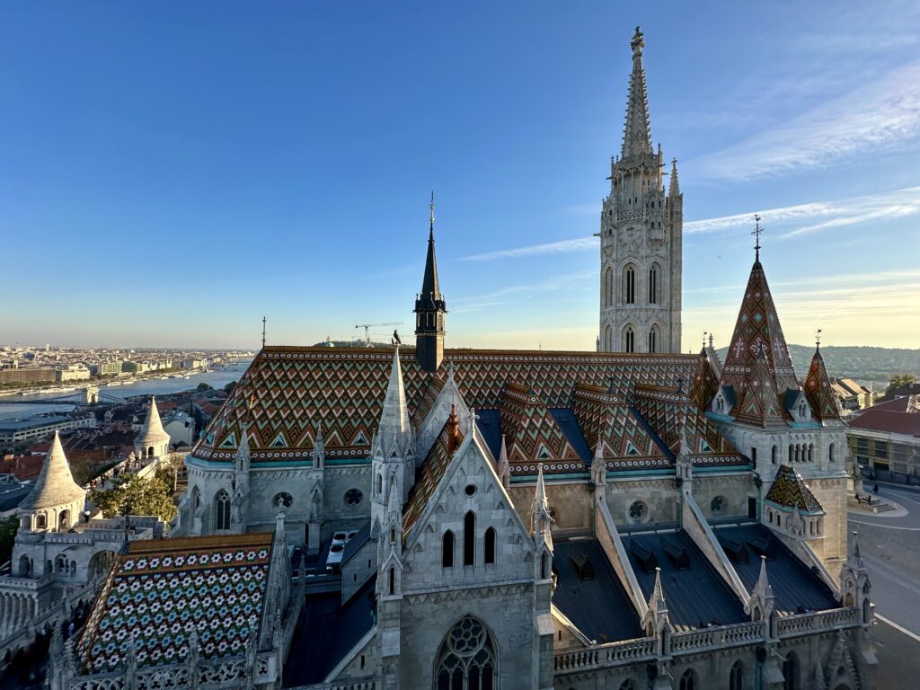 View of Matthias Church from Skybar