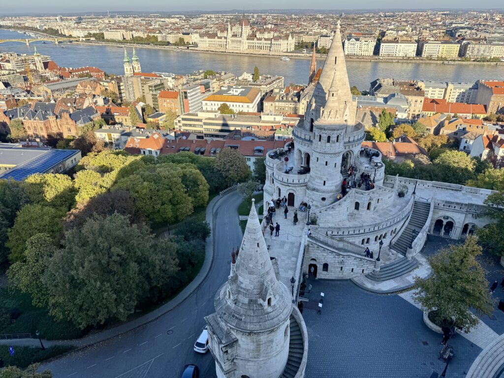 View of Fisherman's Bastion from Skybar