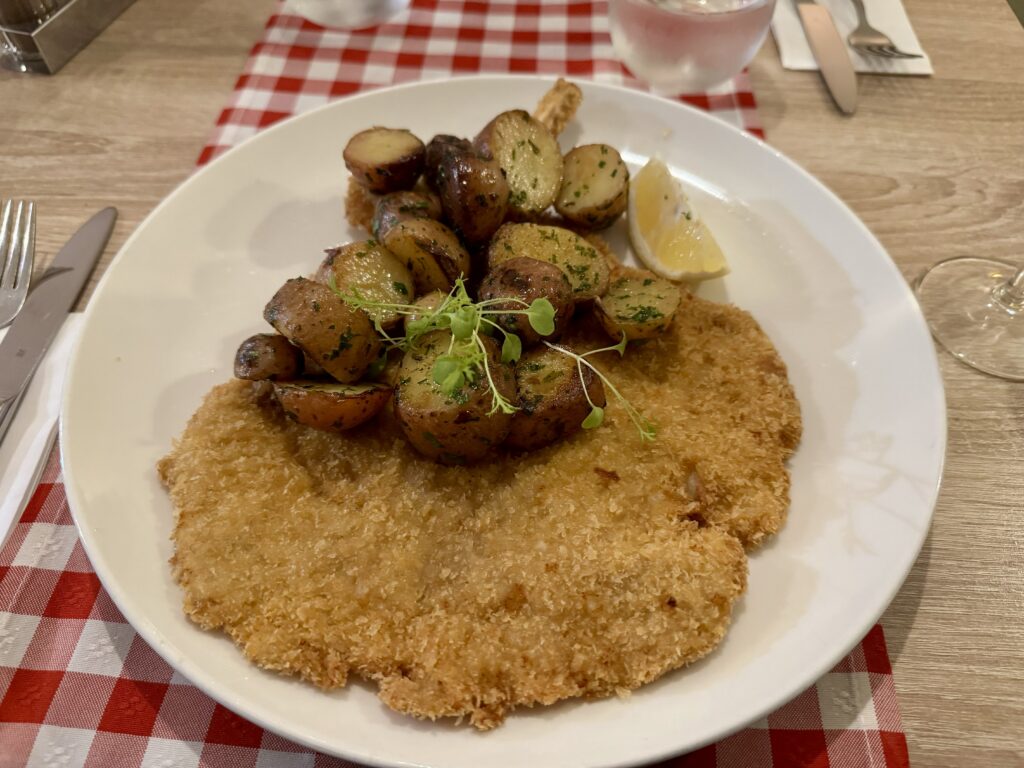 The Wiener Schnitzel at Porc and Prezli