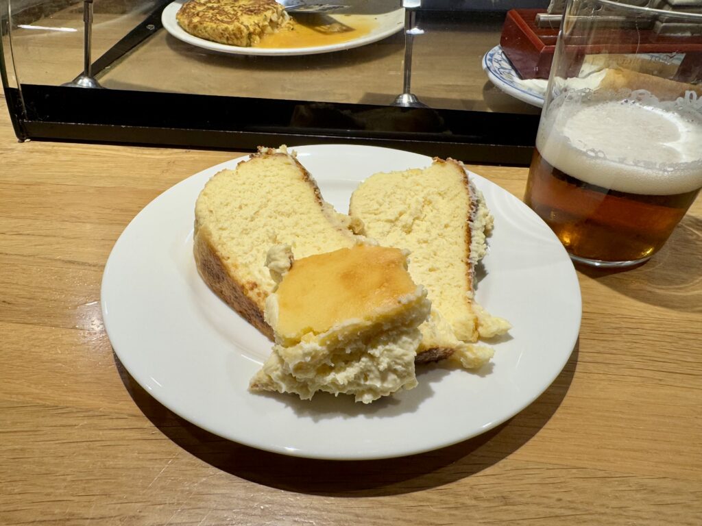 Basque Cheesecake at La Viña