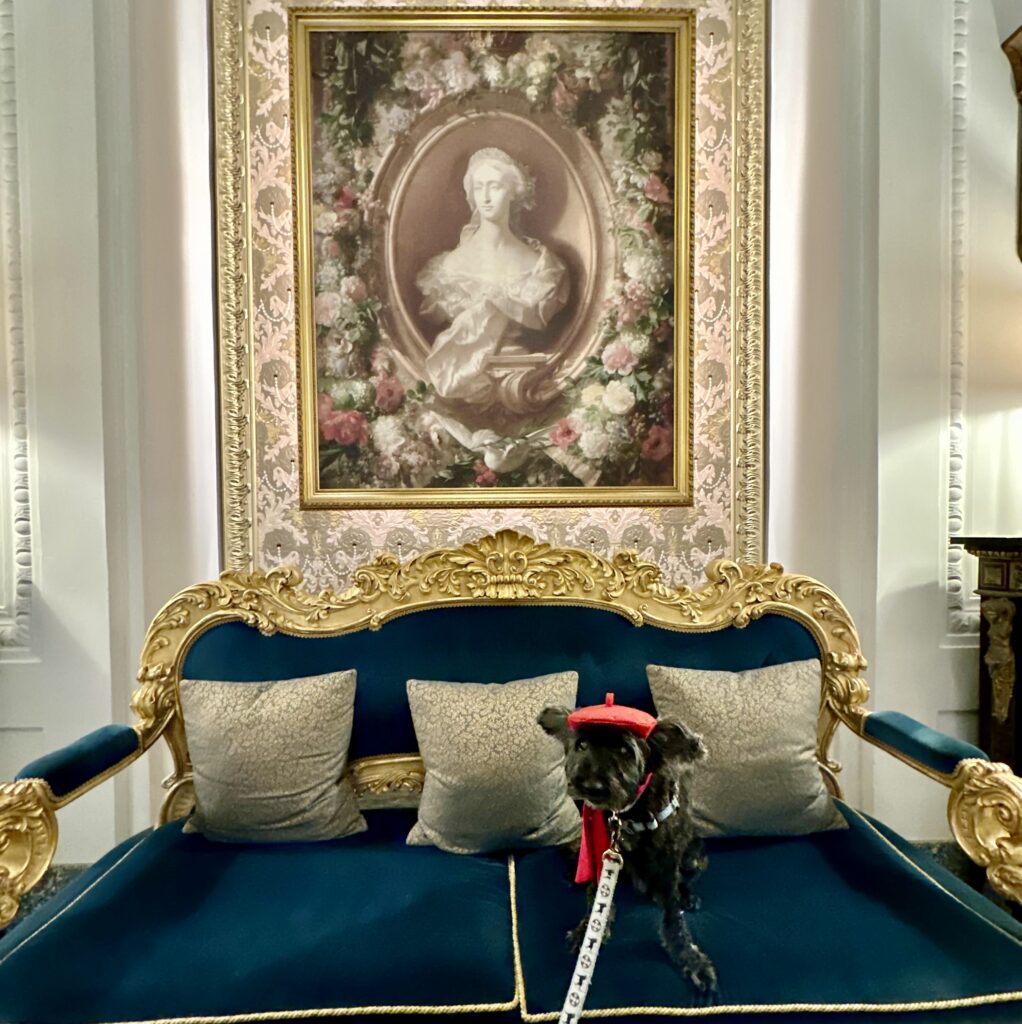 Koval with a Portrait of Empress Eugénie Behind Him