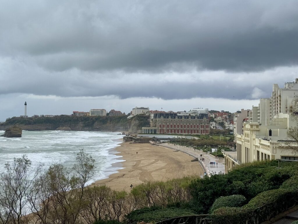 View of Hôtel du Palais Biarritz from Town
