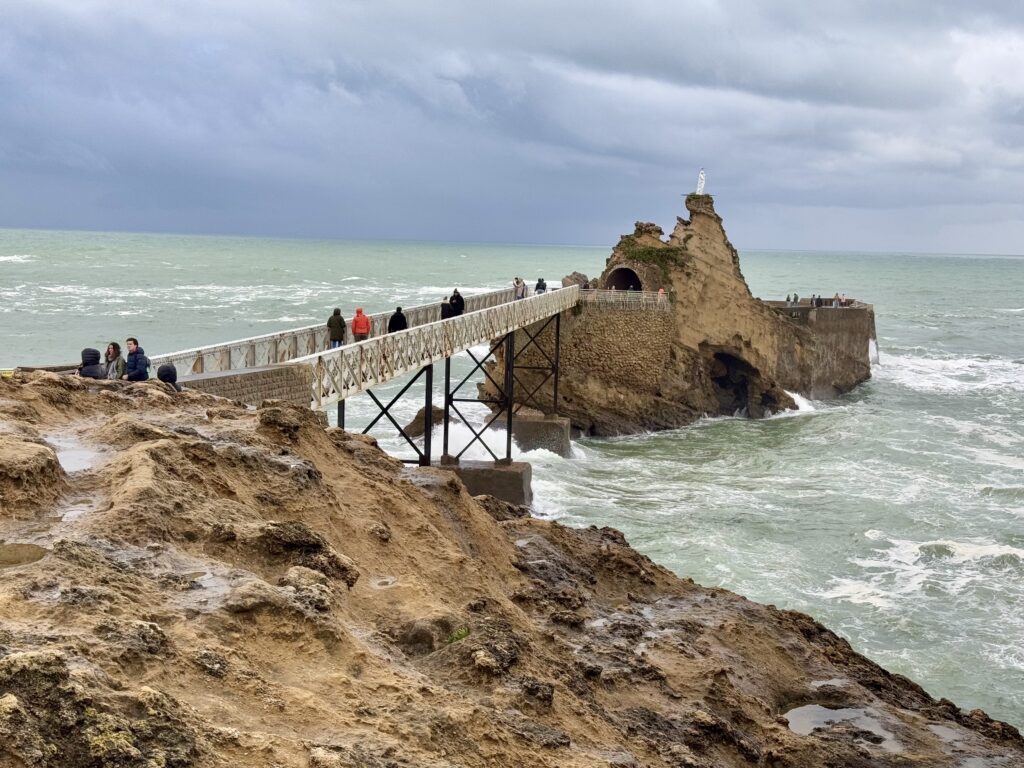 The Rocher de la Vierge, Biarritz