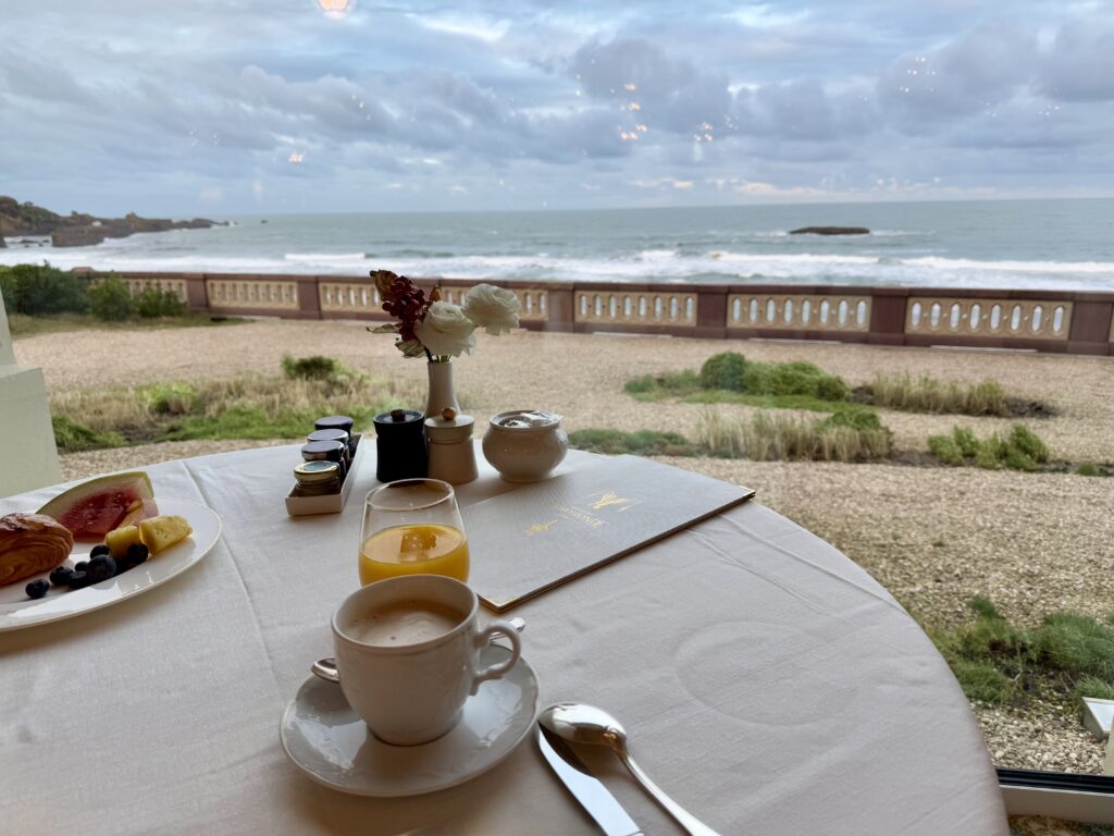 Breakfast View at Hôtel du Palais Biarritz