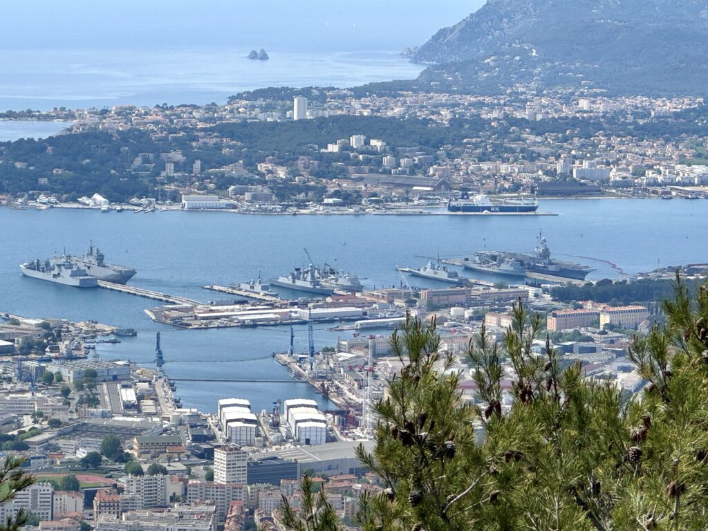 Possibly Aircraft Carrier Charles de Gaulle at the far Right