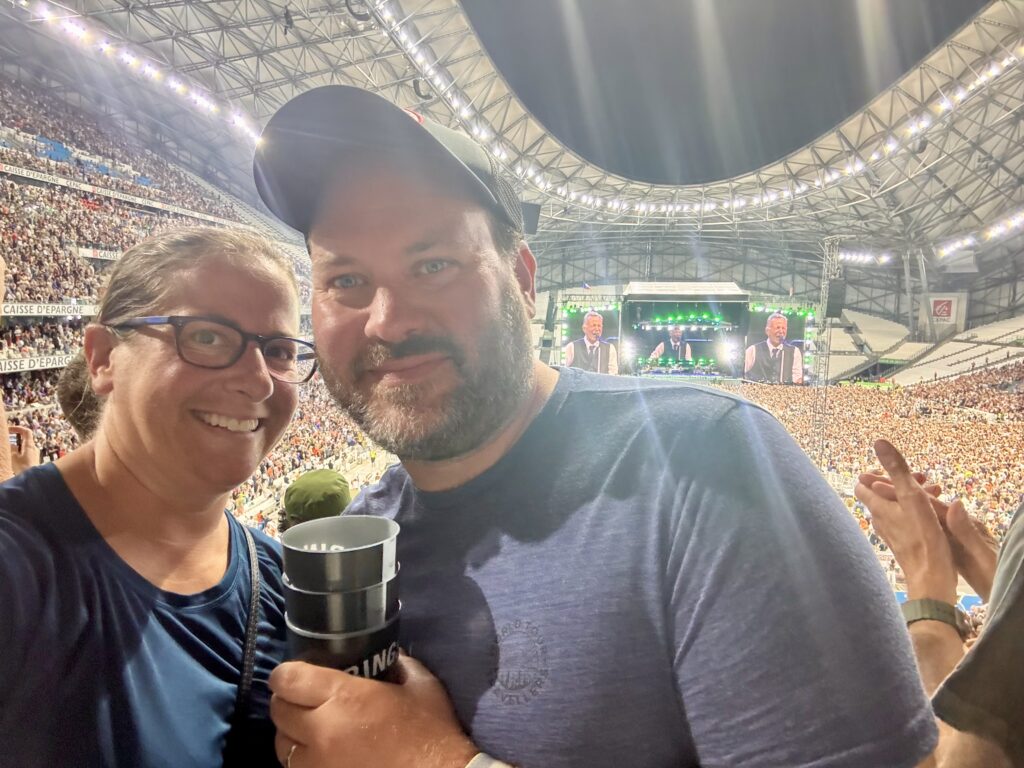 Julie and Nik at Springsteen in Marseille