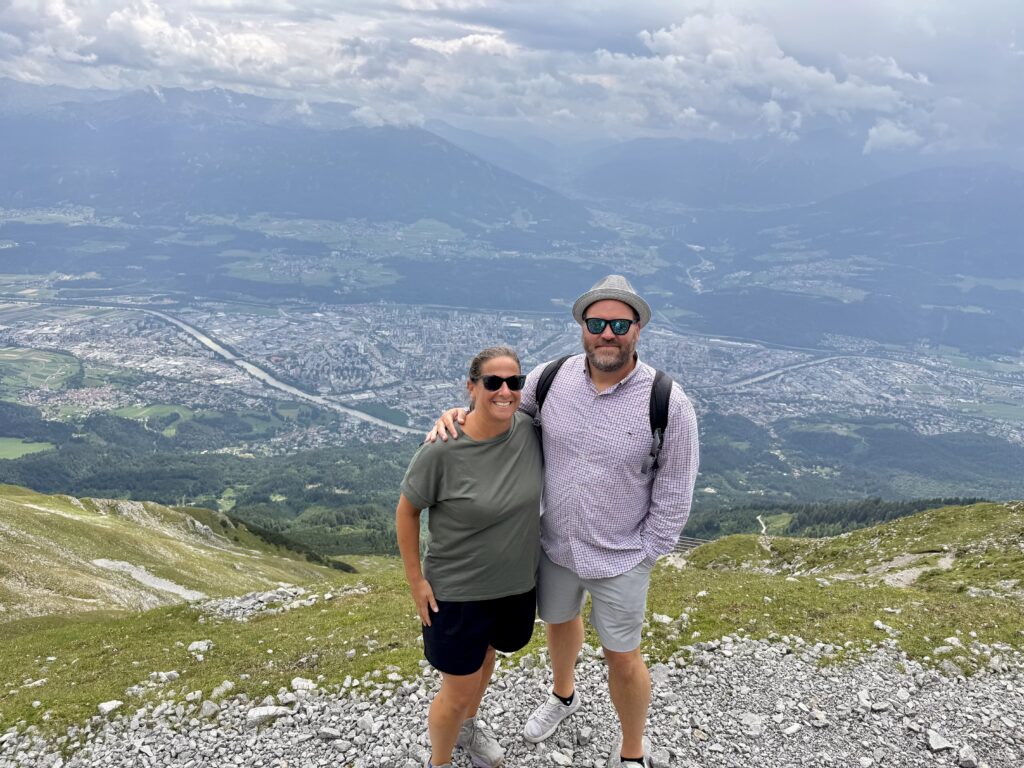 Nik and I at the Top of Innsbruck