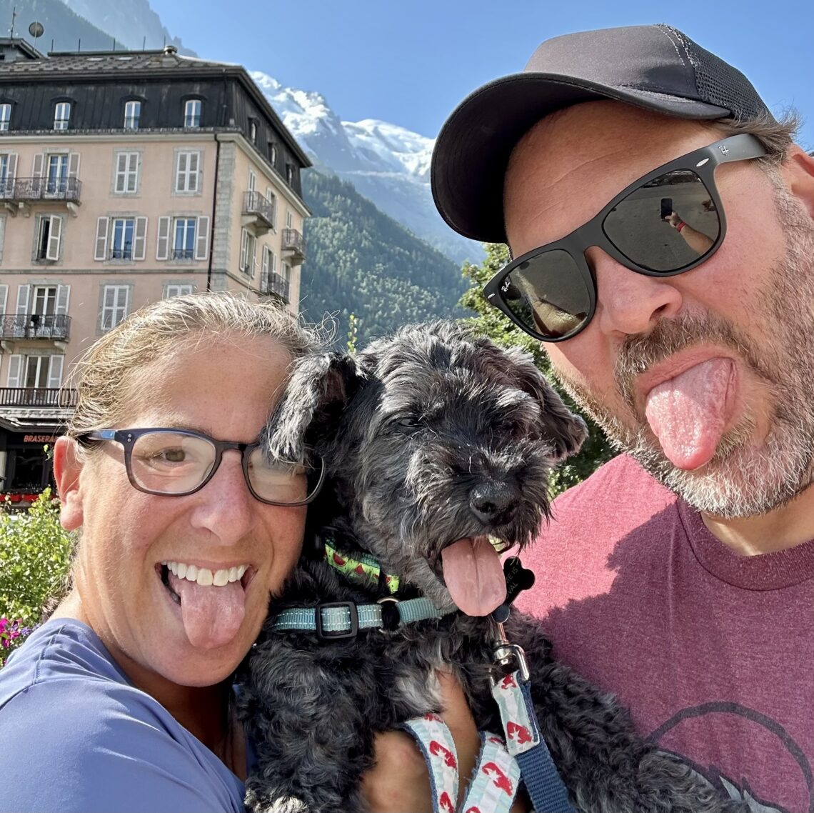 Julie, Koval and Nik in Chamonix, France, August 2025