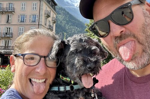 Julie, Koval and Nik in Chamonix, France, August 2025