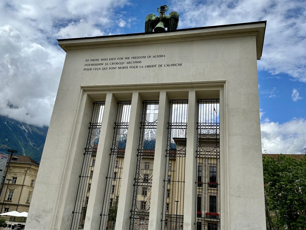Liberation Monument Commemorates the Liberation of Tyrol During World War II