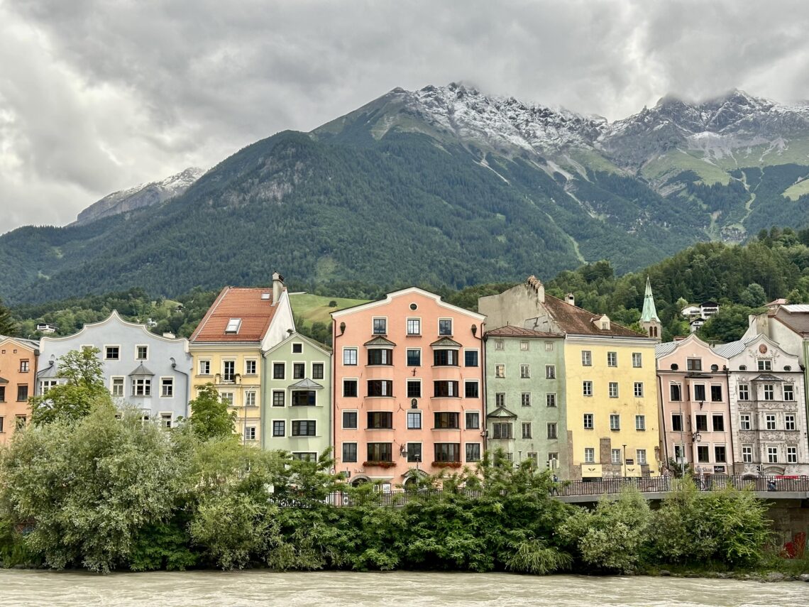 Colored Houses Along the Inn River