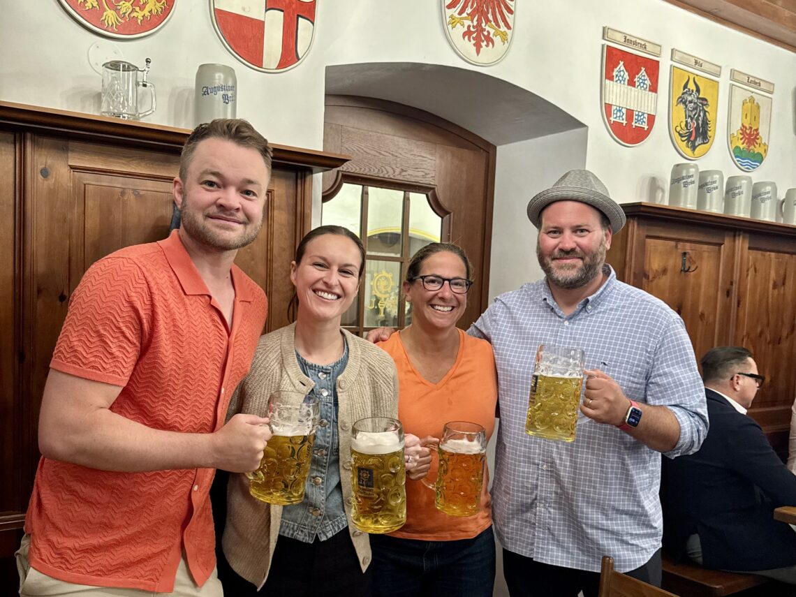 Alex, Erika, Julie and Nik in Innsbruck