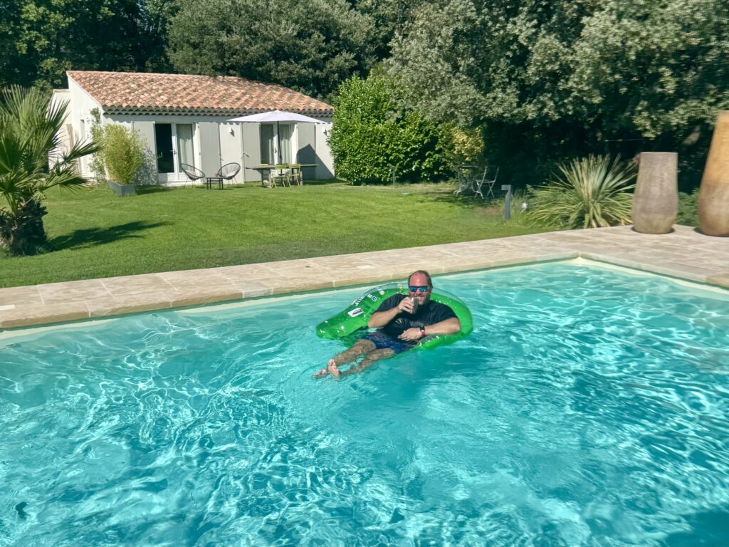 Nik in the Airbnb Pool