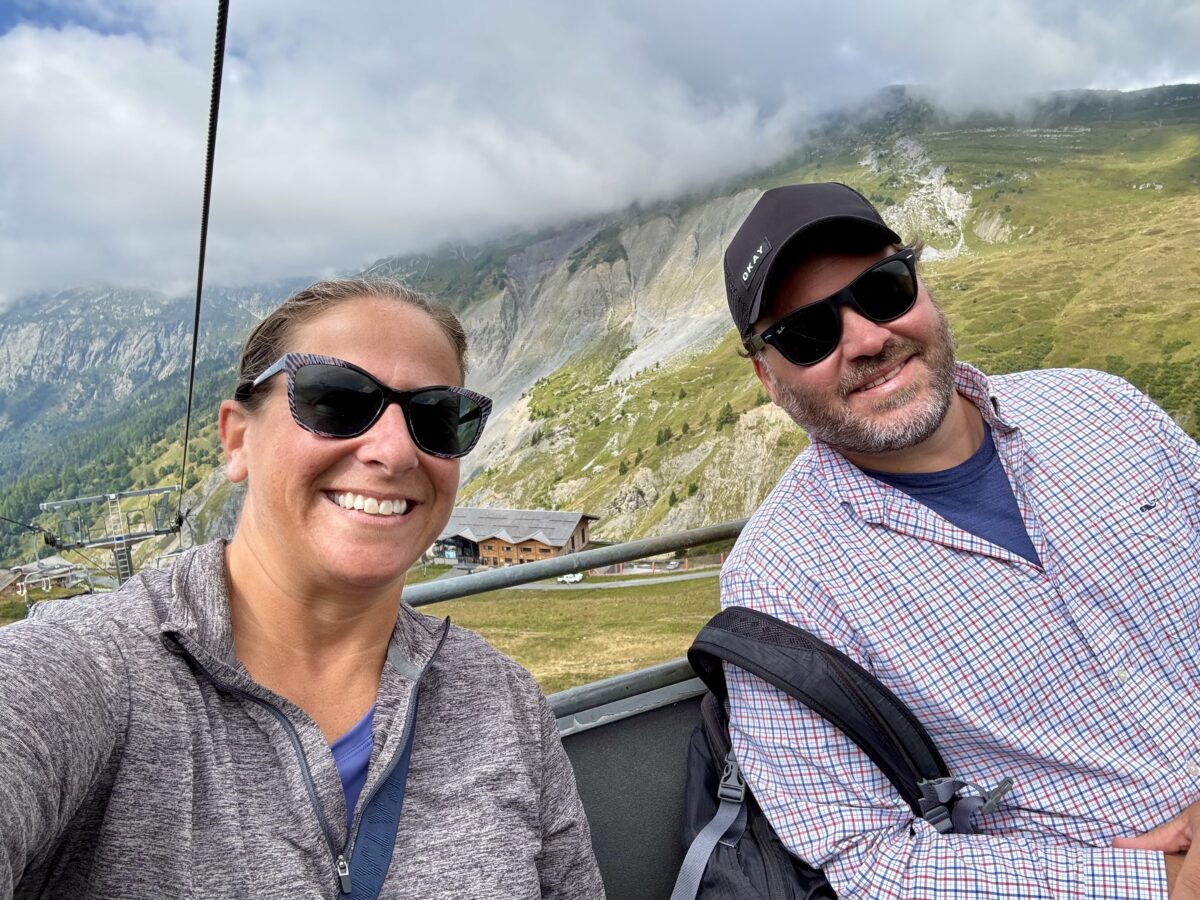 Selfie on the Ski Lift to the Top