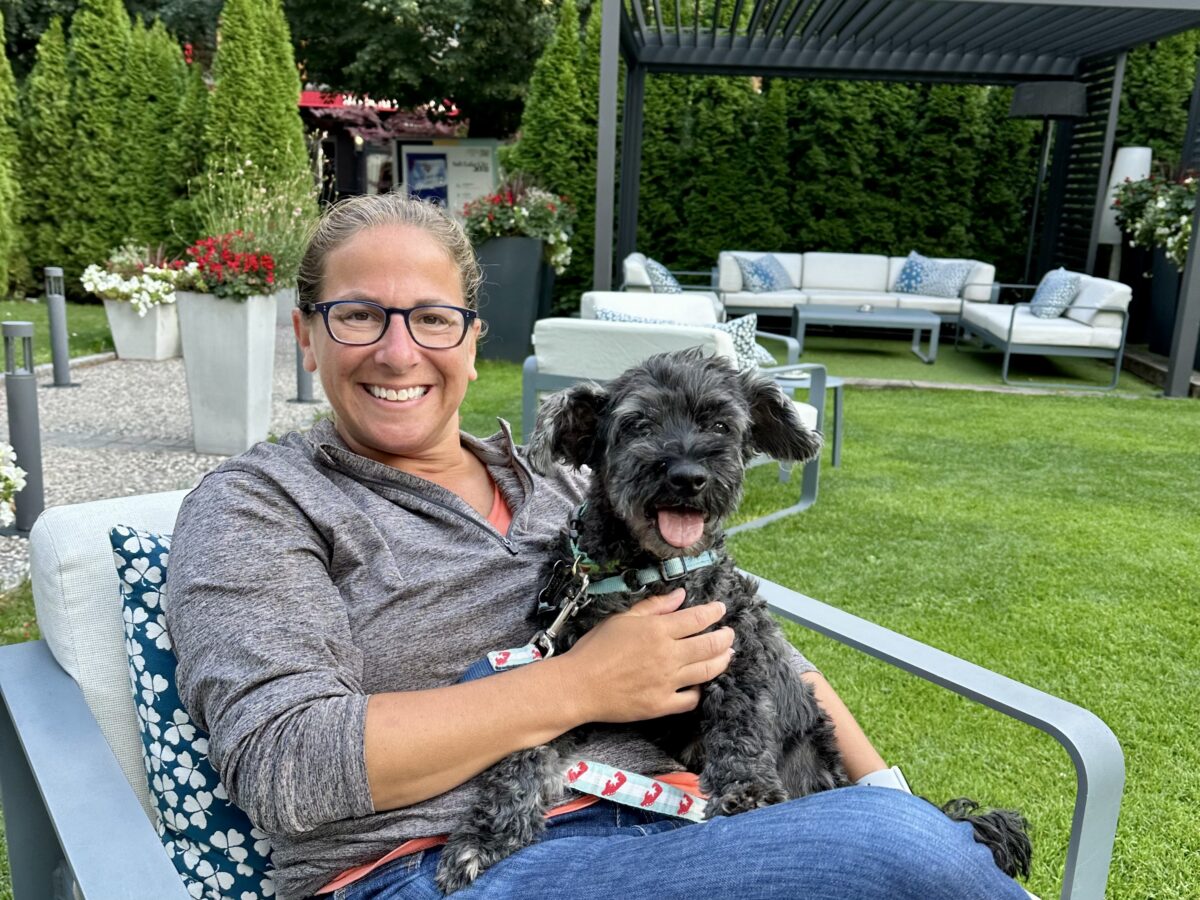Julie and Koval at Hôtel Mont-Blanc