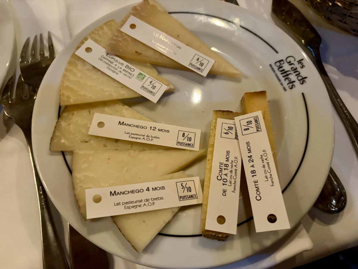 Nik's Cheese Plate at Les Grands Buffets