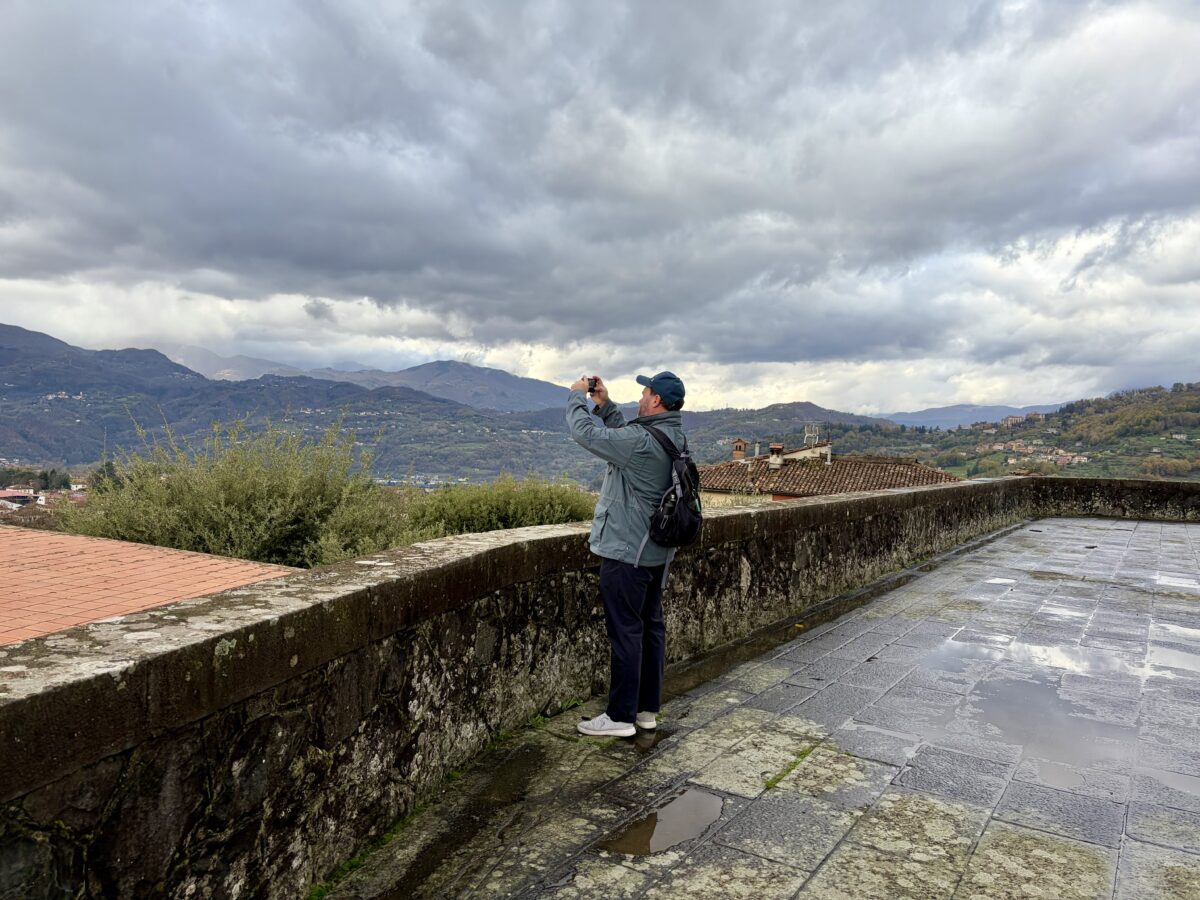 Nik on the Terrace and the Views