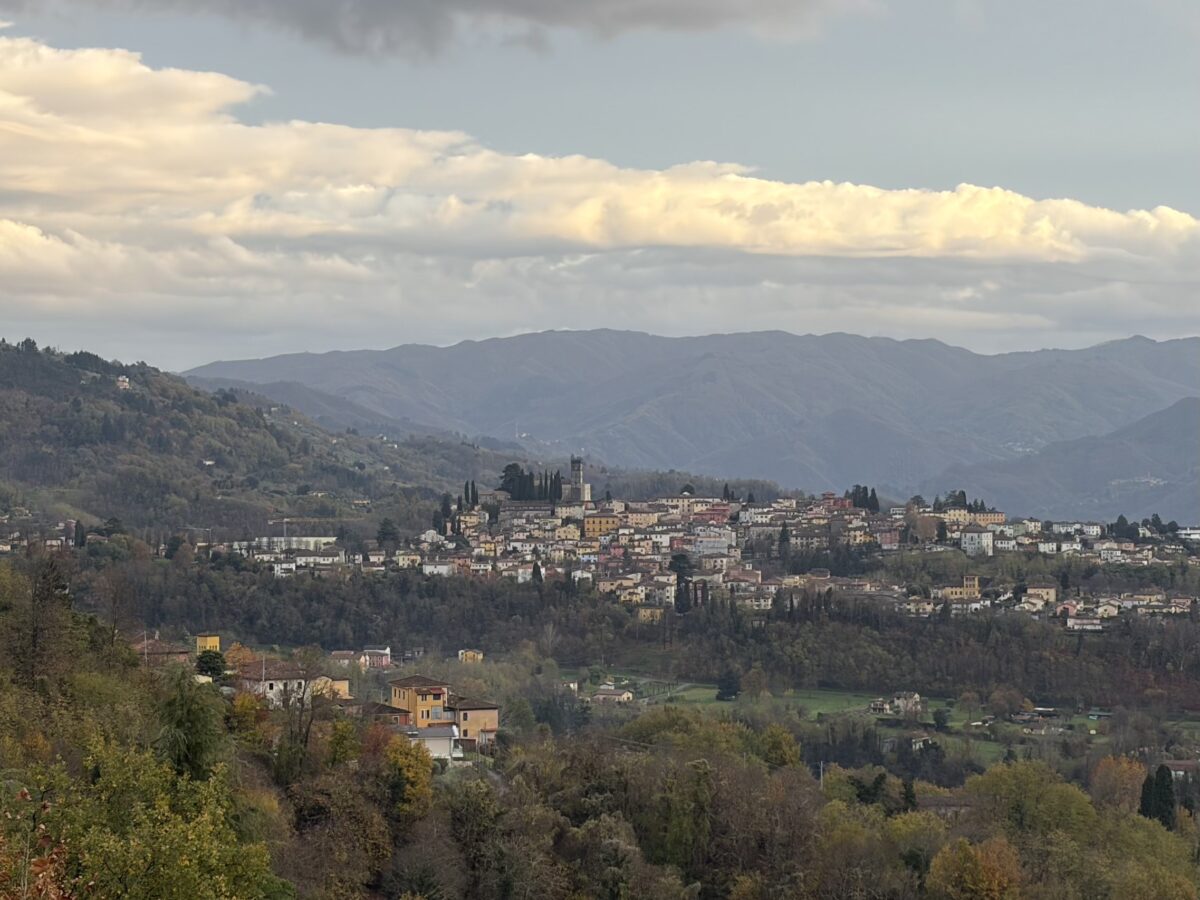 Old Town Barga in the Distance