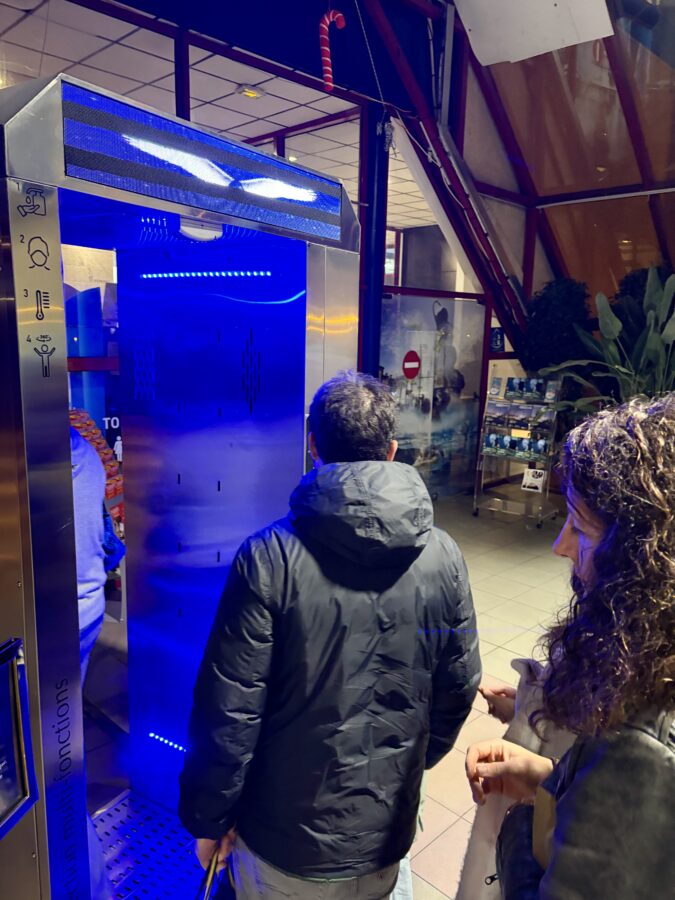 Les Grands Buffets Sanitization Station